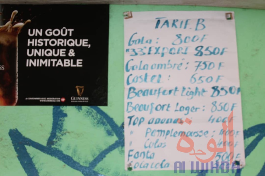 Tchad : la hausse du prix de la bière affole les consommateurs. © Alwihda Info/Golmen Ali Tchad : la hausse du prix de la bière affole les consommateurs. © Alwihda Info/Golmen Ali