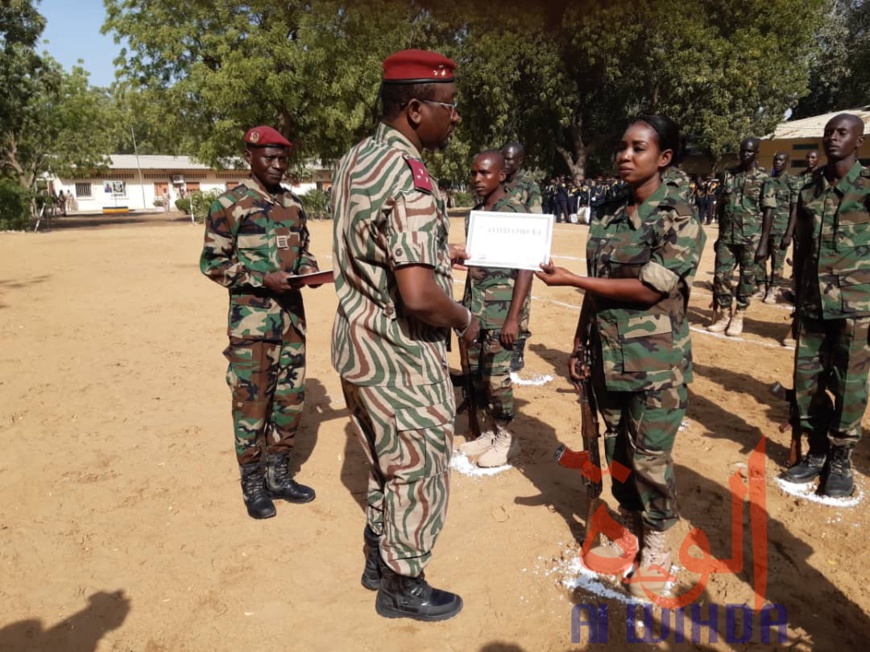 Tchad : fin de formation pour 98 élèves officiers et sous-officiers du corps de santé des armées. © Mahamat Abdramane Ali Kitire/Alwihda Info