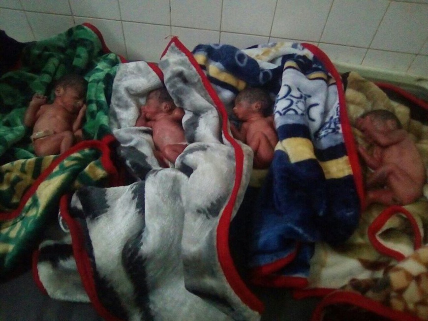 Tchad : des quadruplés décèdent peu après leur naissance. © DR Tchad : des quadruplés décèdent peu après leur naissance. © DR