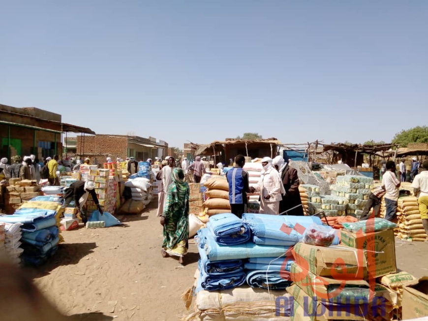 Le marché de Goz Beida, au Sila. © Mahamat Issa Gadaya/Alwihda Info