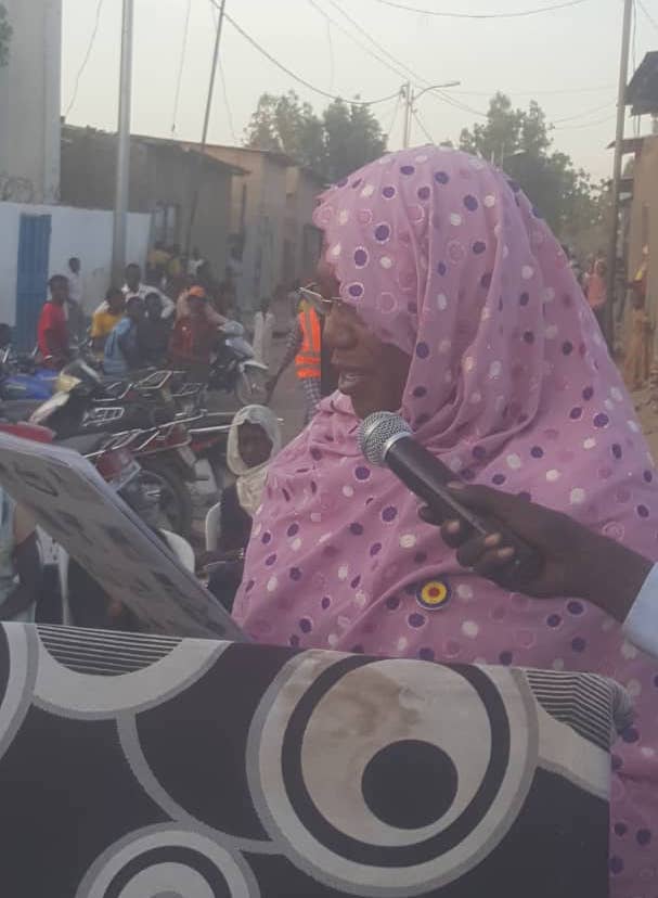 La maire de la commune du 5ème arrondissement, Mme. Fatimé Ahmat. © Alwihda Info