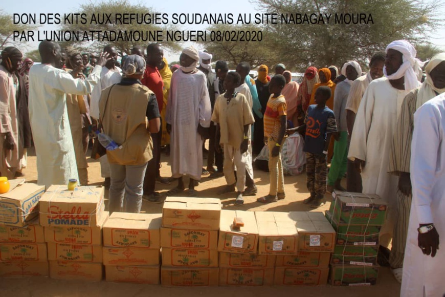 Tchad : des dons citoyens pour soutenir les réfugiés soudanais à l'Est. © DR/Alwihda Info