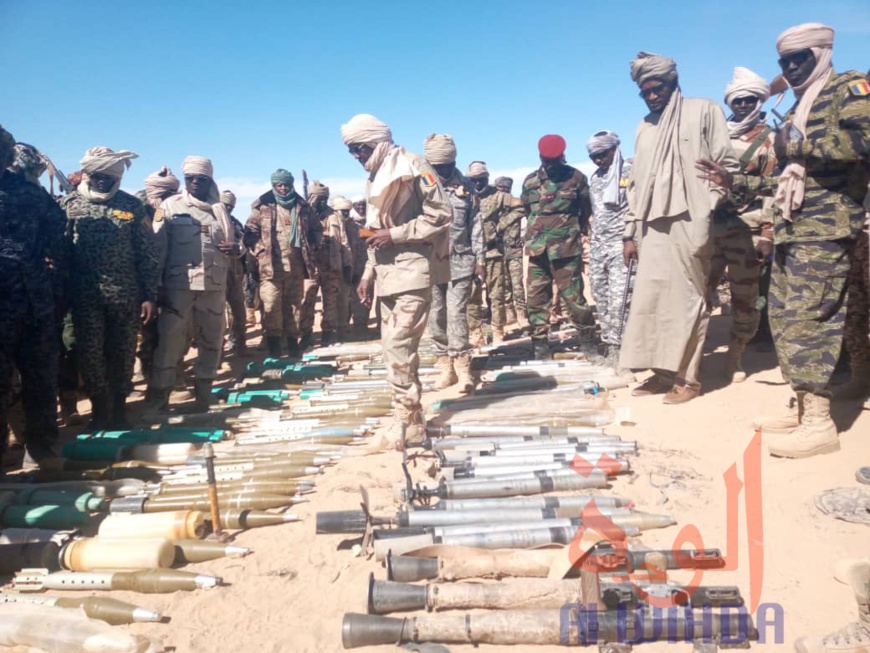 Tchad : de nombreuses armes lourdes saisies par l'armée au Tibesti. © Alwihda Info
