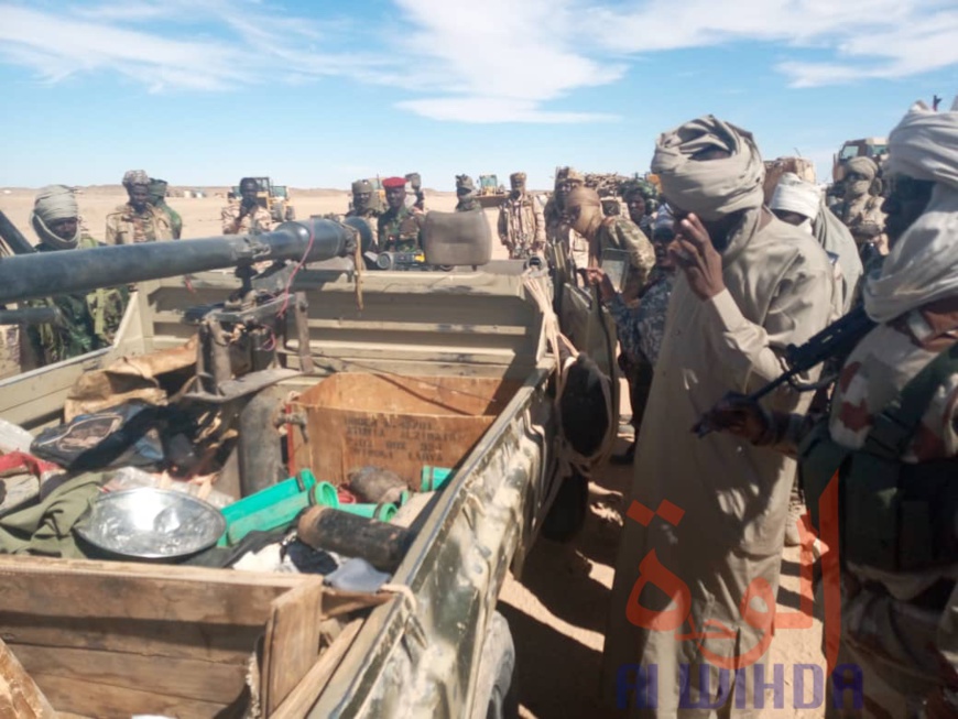 Tchad : de nombreuses armes lourdes saisies par l'armée au Tibesti. © Alwihda Info Tchad : de nombreuses armes lourdes saisies par l'armée au Tibesti. © Alwihda Info