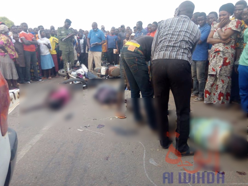 Tchad : 2 morts dans un violent accident de moto à Moundou. © Golmen Ali/Alwihda Info Tchad : 2 morts dans un violent accident de moto à Moundou. © Golmen Ali/Alwihda Info