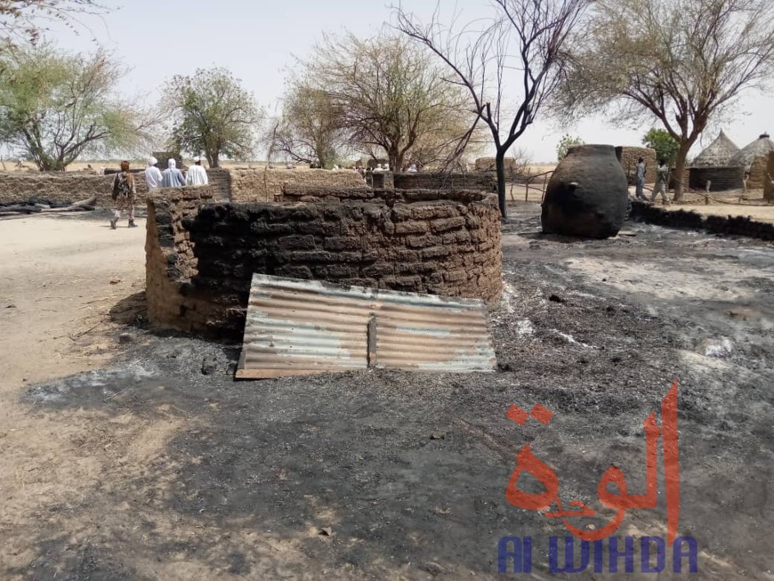 Tchad : un incendie ravage un village au Batha, la population dans le désarroi