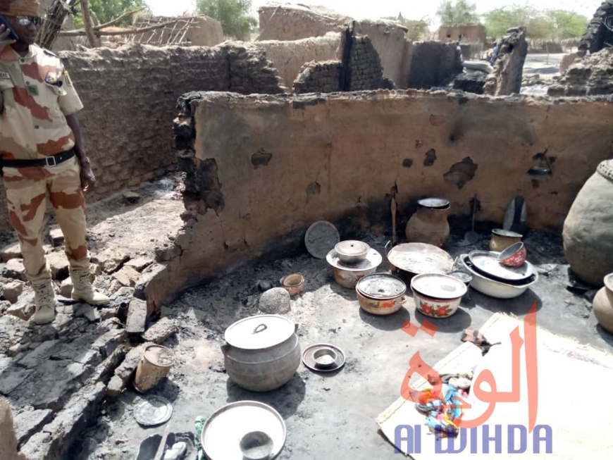 Tchad : un incendie ravage un village au Batha, la population dans le désarroi