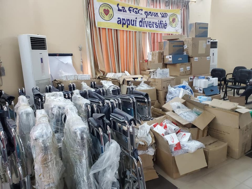 Tchad - Covid-19 : 1,5 milliard Fcfa de matériel offert au ministère de la Santé. © FGC