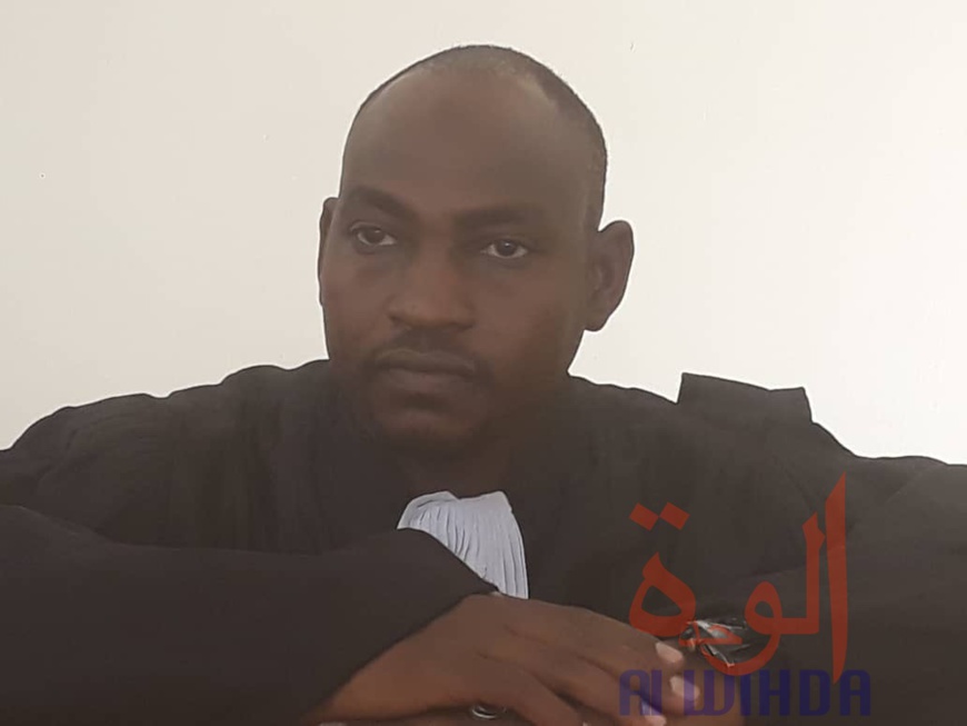 Le nouveau président du Tribunal de commerce d'Abéché, Mahmoud Mahamat Hassabanabi installé. © Alwihda Info