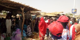 Tchad - Covid-19 : La Croix-rouge s'implique dans la sensibilisation. © Abba Issa/Alwihda Info Tchad - Covid-19 : La Croix-rouge s'implique dans la sensibilisation. © Abba Issa/Alwihda Info