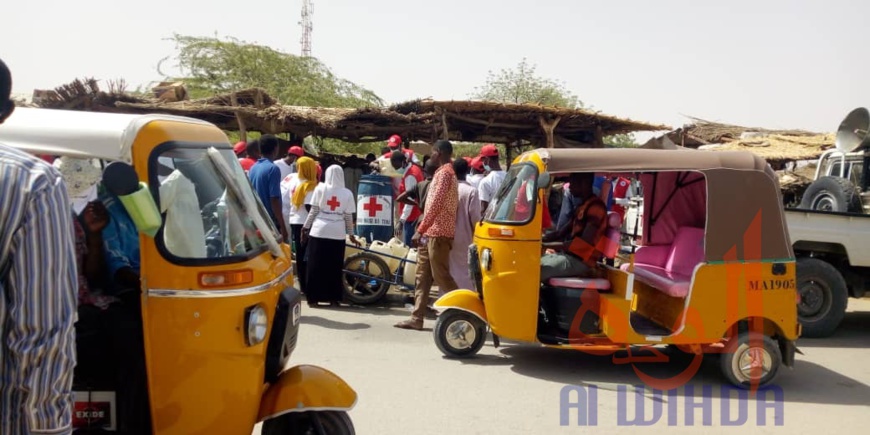 Tchad - Covid-19 : La Croix-rouge s'implique dans la sensibilisation. © Abba Issa/Alwihda Info Tchad - Covid-19 : La Croix-rouge s'implique dans la sensibilisation. © Abba Issa/Alwihda Info