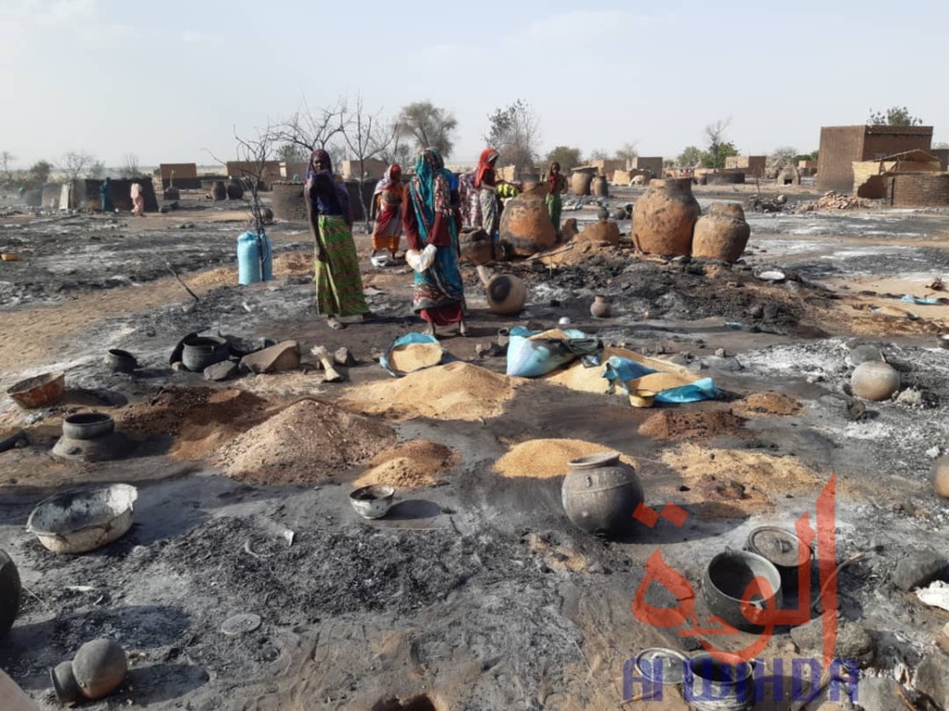 Tchad : un incendie ravage 417 cases dans un village à l'Est. © Alwihda Info