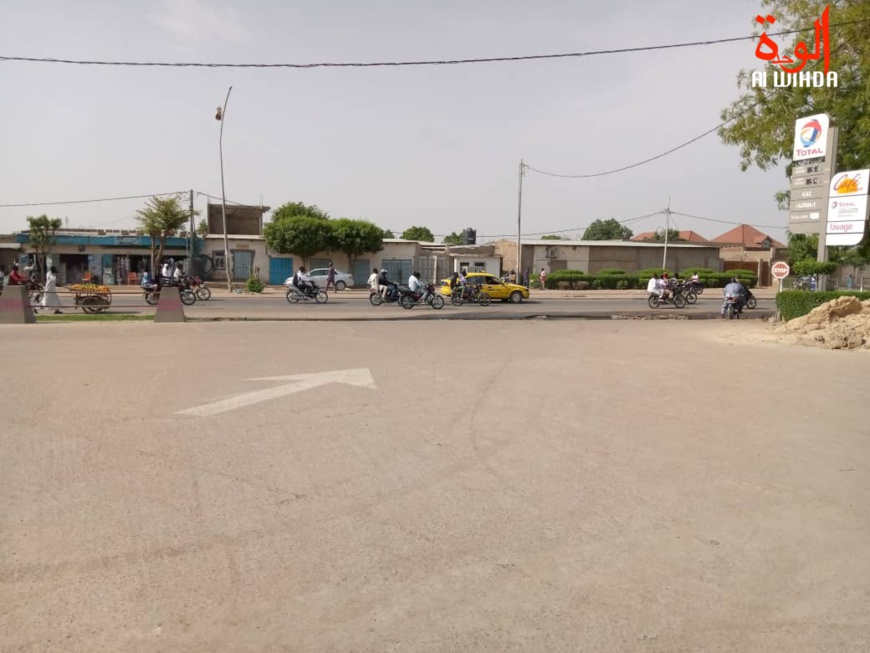 Une rue à N'Djamena. Illustration. © K.M./Alwihda Info Une rue à N'Djamena. Illustration. © K.M./Alwihda Info