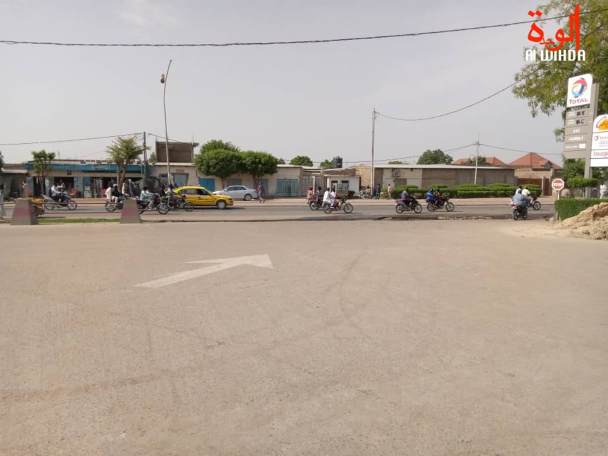 Une rue dans la ville de N'Djamena. © K.M/Alwihda Info