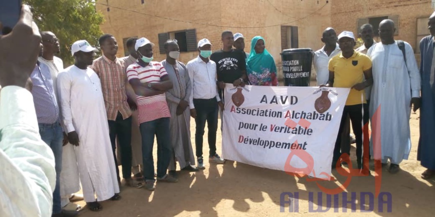 Tchad - Covid-19 : à Mongo, le milieu associatif joue son rôle de sensibilisation. © Béchir Badjoury/Alwihda Info