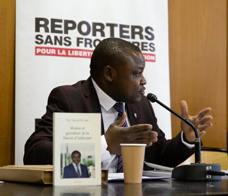 Eric Topona Mocnga, journaliste. © DR Eric Topona Mocnga, journaliste. © DR