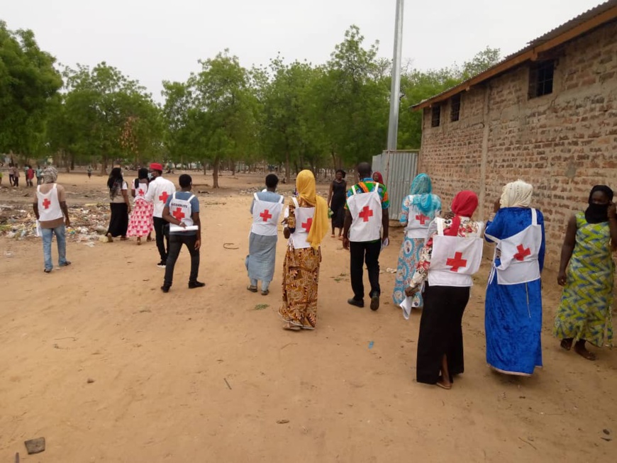 Tchad-Covid19 : La croix rouge du Tchad intensifie ses actions en organisant une sensibilisation de masse: ©️ Mendig-Lembaye Djetoyo Kelvin /Alwihda Info