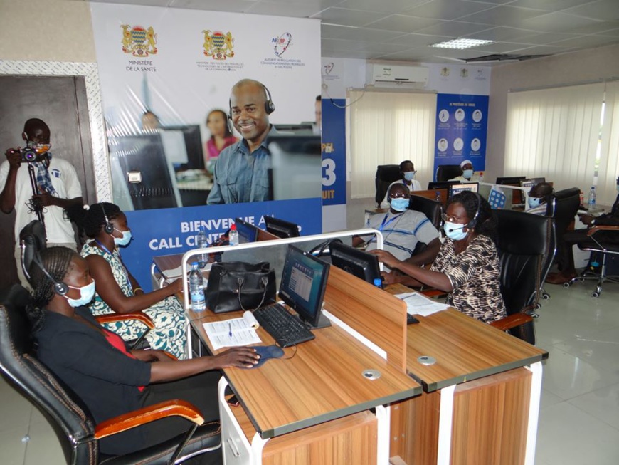 Tchad - Covid-19 : le centre d'appel du 1313 à N'Djamena © mc Tchad - Covid-19 : le centre d'appel du 1313 à N'Djamena © mc