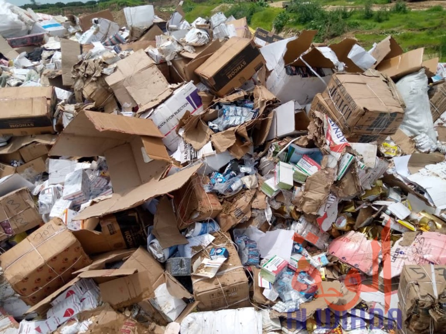 Tchad : incinération d'importantes quantités de produits illicites ou frauduleux