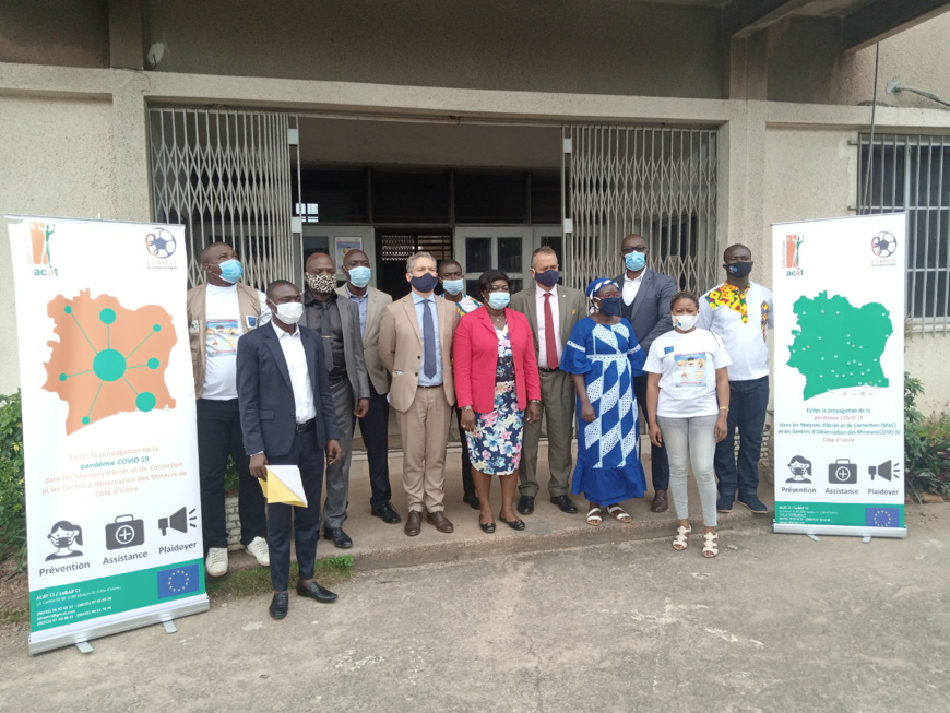 Actions préventives contre la Covid-19 en milieu carcéral Ivoirien : L’ACAT-CI et LaBAP félicitées, après 4 mois d'activités