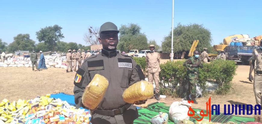 Tchad : des produits illicites saisis par les services des douanes Tchad : des produits illicites saisis par les services des douanes