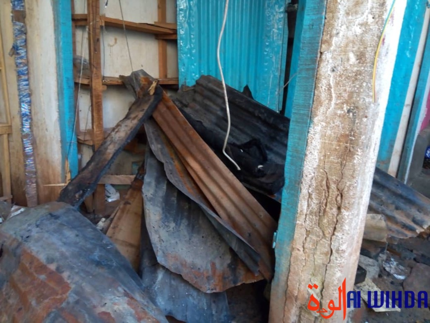 Tchad : des boutiques calcinées dans l'incendie d'un marché à Moundou