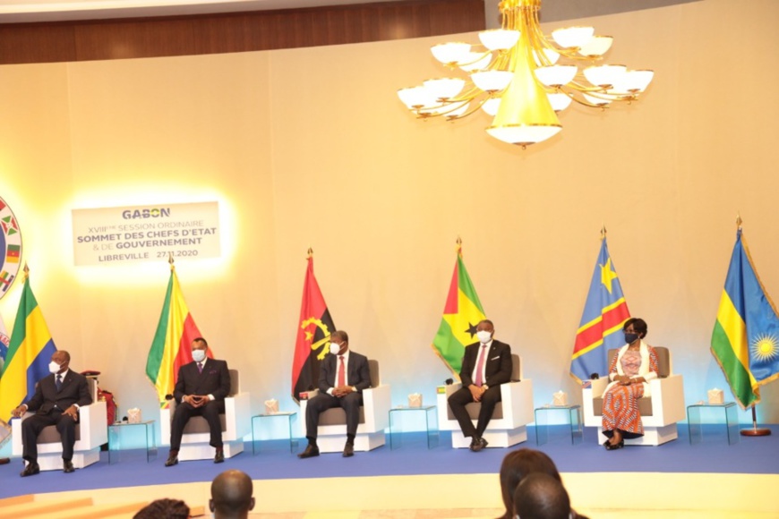 Les chefs d'Etat et de gouvernement de la CEEAC à l'ouverture des travaux