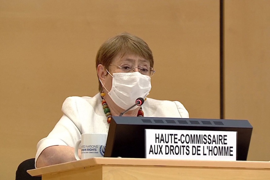 Michelle Bachelet, Haut-Commissaire des Nations Unies aux droits de l'homme. ©️ ONU Michelle Bachelet, Haut-Commissaire des Nations Unies aux droits de l'homme. ©️ ONU