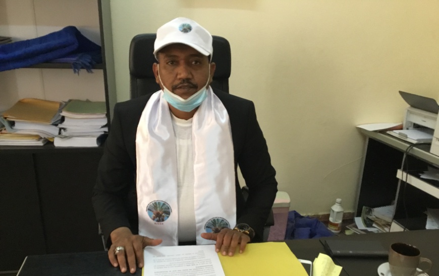 Hilal Abdelkader Abdramane, président de l'AJUDA. © Djimet Wiche/Alwihda Info Hilal Abdelkader Abdramane, président de l'AJUDA. © Djimet Wiche/Alwihda Info