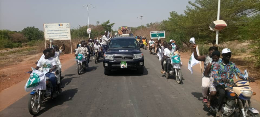 Tchad : le candidat Pahimi Padacké en campagne à Sarh Tchad : le candidat Pahimi Padacké en campagne à Sarh