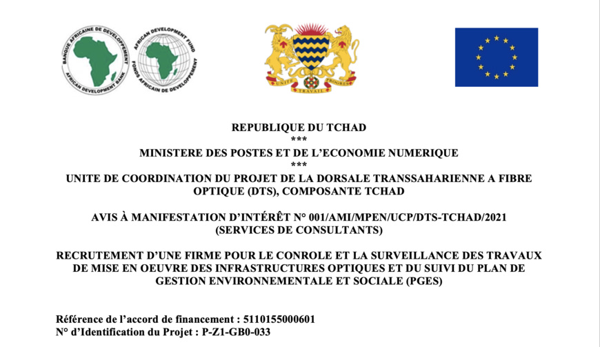 @Projet DTS-Tchad @Projet DTS-Tchad