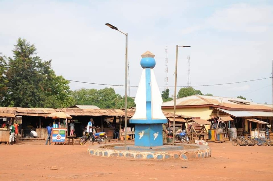 Un rond-point à Bangui. Illustration © GouvRCA