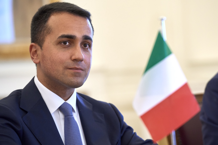 Luigi Di Maio, ministre Italien des Affaires étrangères et de la Coopération internationale. © DR Luigi Di Maio, ministre Italien des Affaires étrangères et de la Coopération internationale. © DR