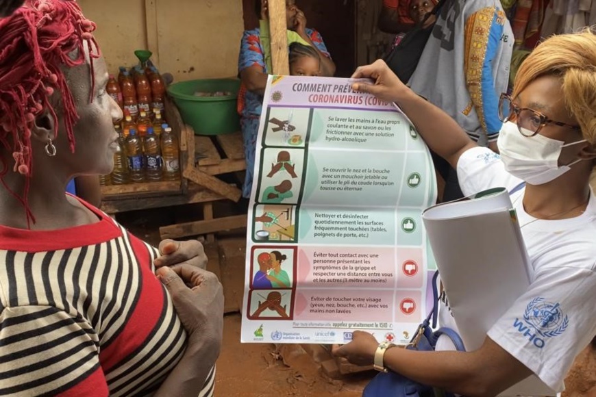 Campagne contre le COVID-19 au Cameroun. ©Nations Unies Campagne contre le COVID-19 au Cameroun. ©Nations Unies