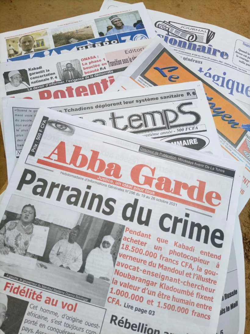 Tchad : la revue de presse du 18 au 24 octobre 2021 Tchad : la revue de presse du 18 au 24 octobre 2021