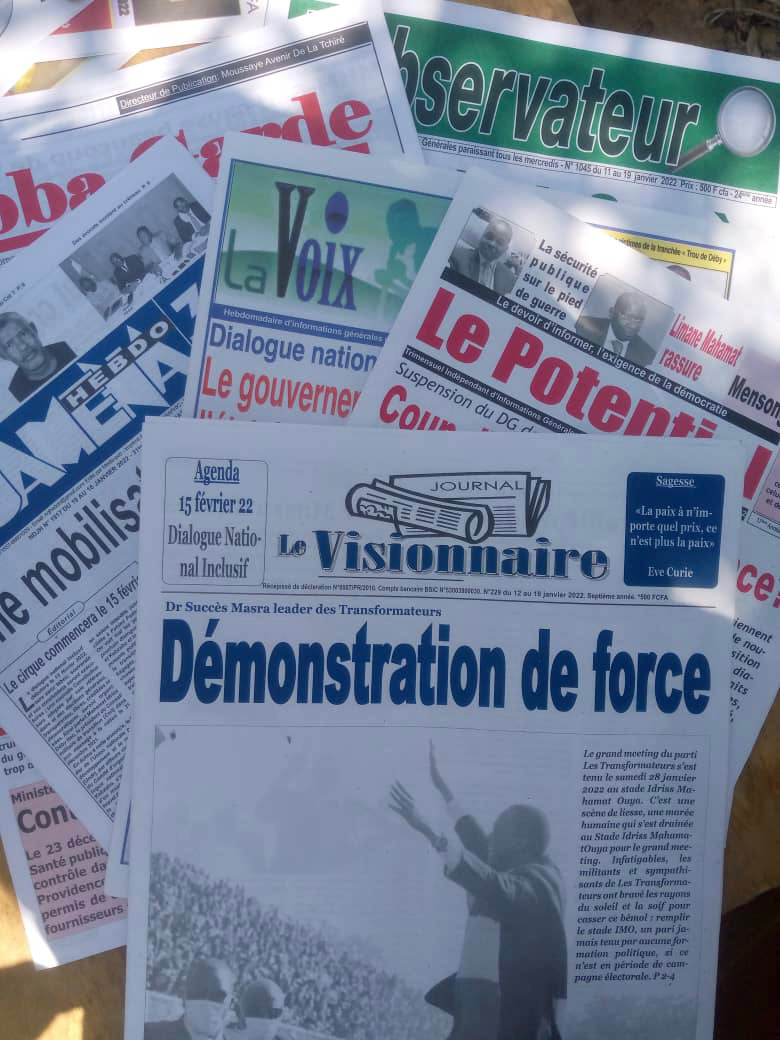 Tchad : la revue de presse du 11 au 17 janvier 2022