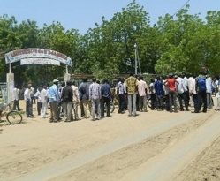 Une marche d'étudiants stoppé par la police. Tchad. Photo : © journaldutchad.com Une marche d'étudiants stoppé par la police. Tchad. Photo : © journaldutchad.com