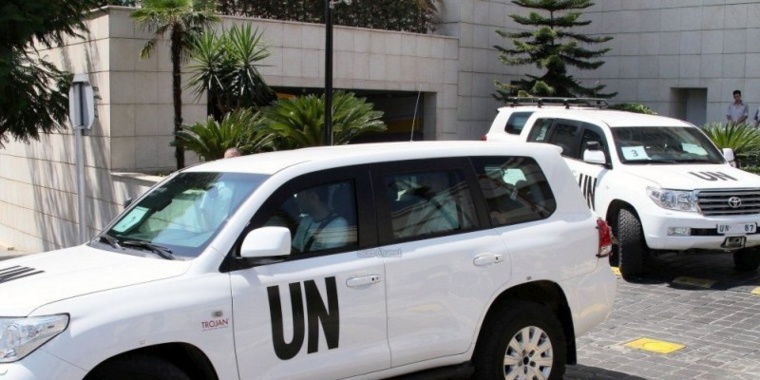 Des experts de l'ONU en Syrie. © PHOTO ARCHIVES AFP