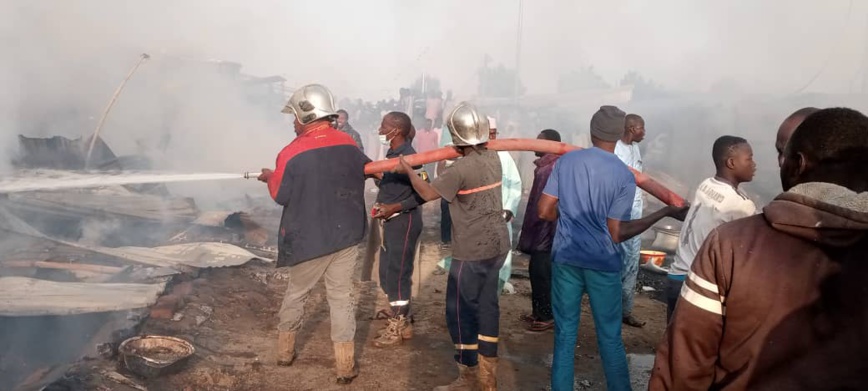 Tchad : un incendie fait des dégâts au marché de Djougoulier 