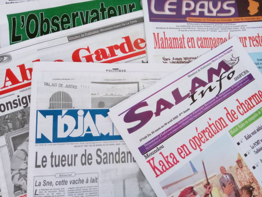 Tchad : la revue de presse du 28 mars au 3 avril 2022. © Alwihda Info Tchad : la revue de presse du 28 mars au 3 avril 2022. © Alwihda Info