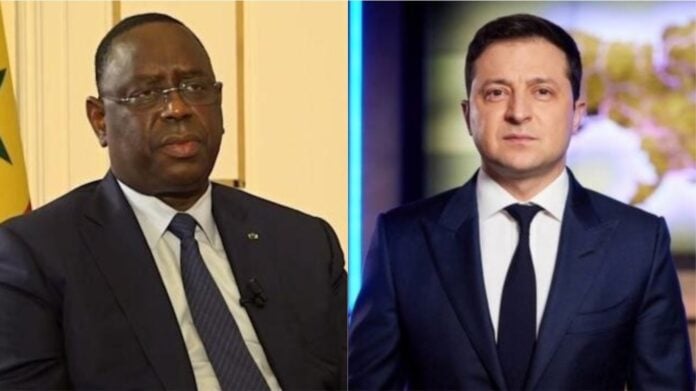 Guerre Russie-Ukraine : Macky Sall et Zelensky se sont entretenus. © DR