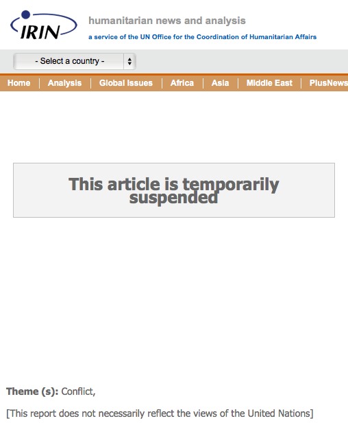 Centrafrique : L'ONU ordonne la suppression d'une vidéo accablante