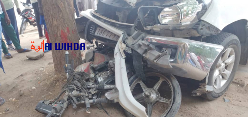N'Djamena : un automobiliste percute accidentellement des motocyclistes, 1 mort et 3 blessés