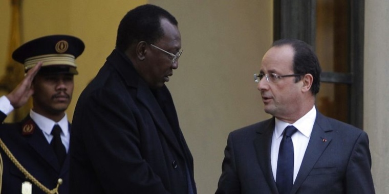 Idriss Deby en visite à l'Elysée, le 5 décembre dernier. Photo : Sipa