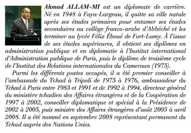 "Autour du Tchad en guerre", de 1975 à 1990 "Autour du Tchad en guerre", de 1975 à 1990