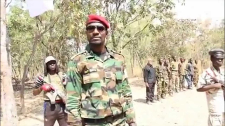 Le colonel Sayo, leader du mouvement Révolution et Justice.