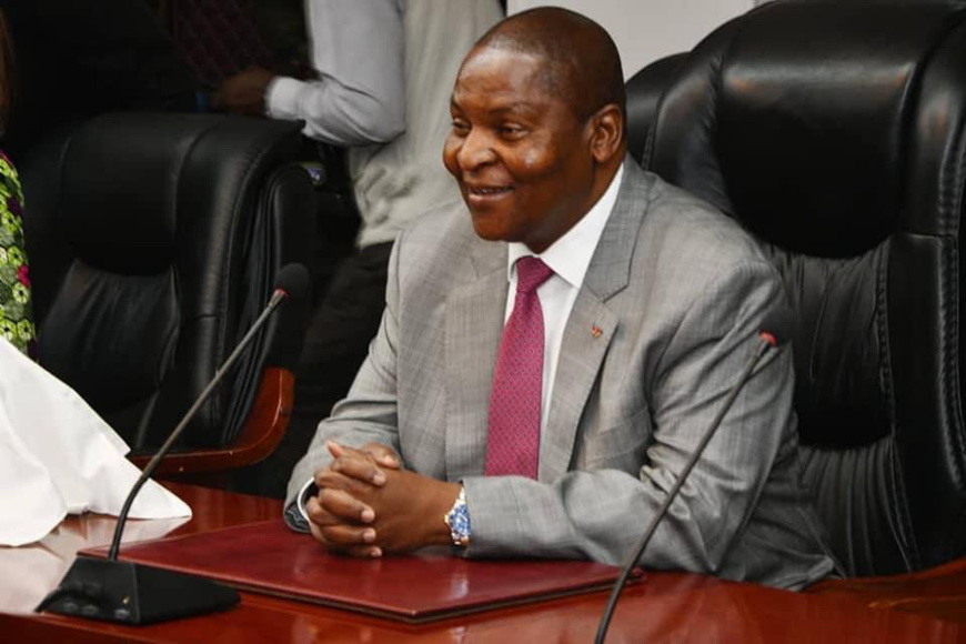 Le président centrafricain Faustin Archange Touadera. © PR/Renaissance Le président centrafricain Faustin Archange Touadera. © PR/Renaissance