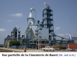 Une vue partielle de la Cimenterie de Baoré. Crédit photo : Arif Abdoulaye