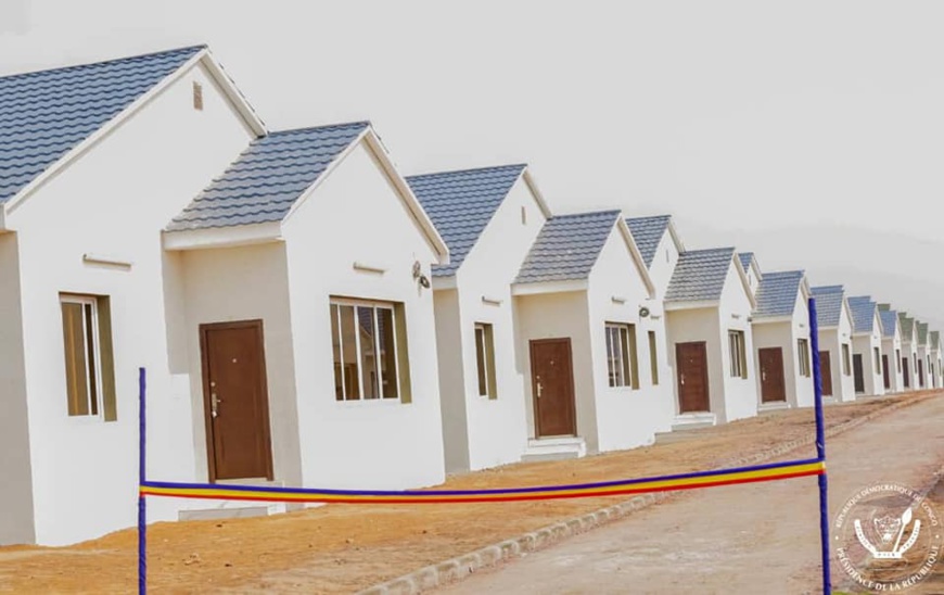 RDC : le président inaugure une cité résidentielle pour officiers de l'armée. © PR/RDC