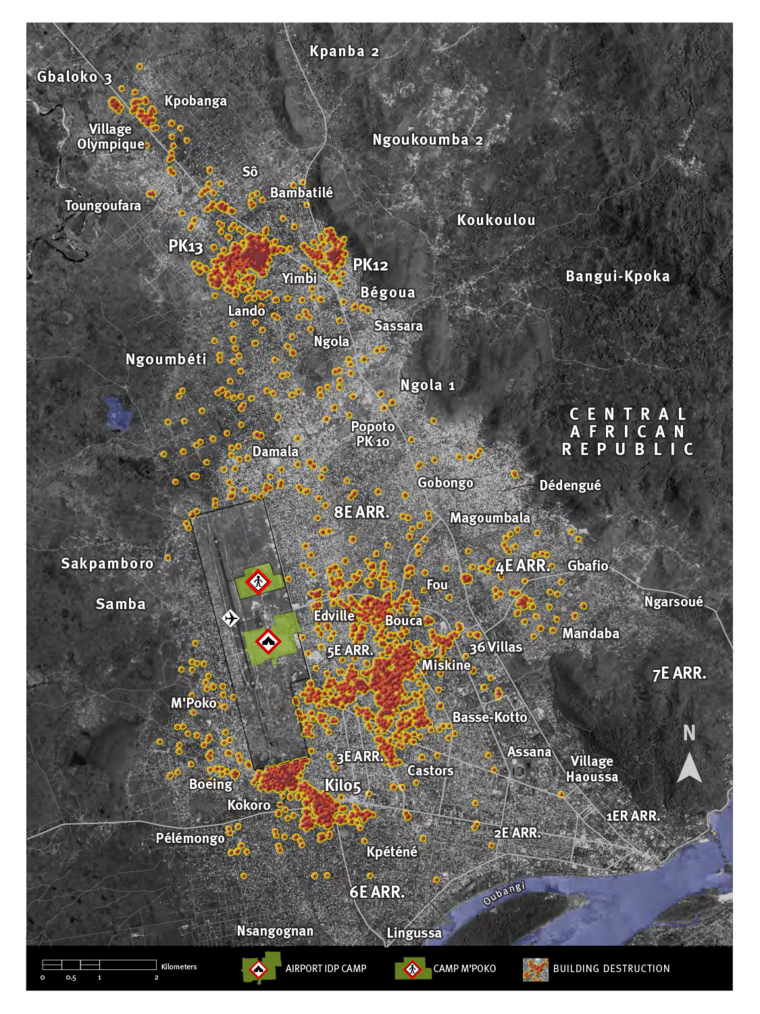 RCA : Des images satellites offrent une destruction systématique des quartiers musulmans RCA : Des images satellites offrent une destruction systématique des quartiers musulmans